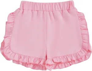 Toddler Baby Girl Shorts Solid Color Elastic Waist Ruffle Short Pants Casual Summer Bottoms