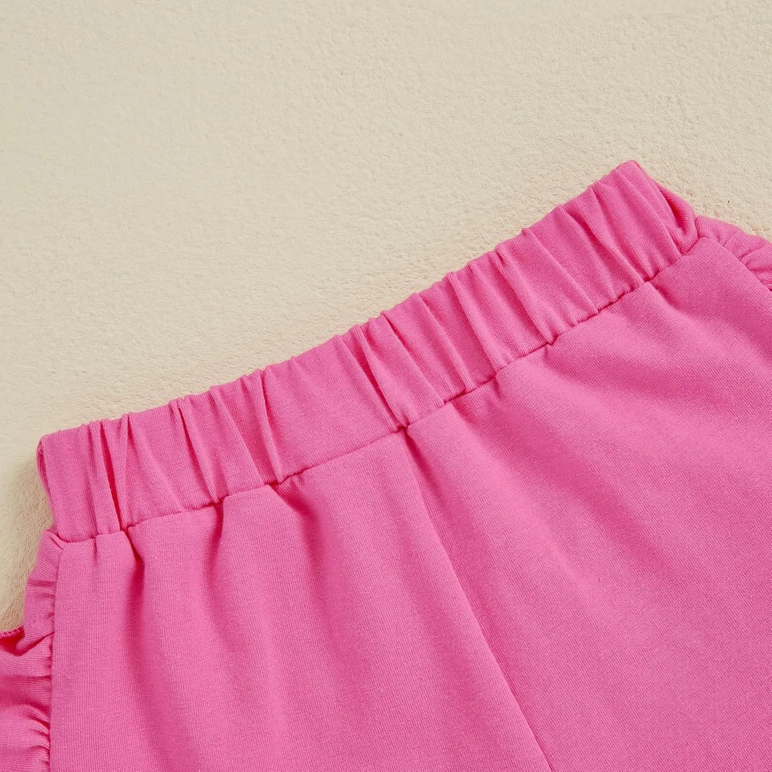 Toddler Baby Girl Shorts Solid Color Elastic Waist Ruffle Short Pants Casual Summer Bottoms