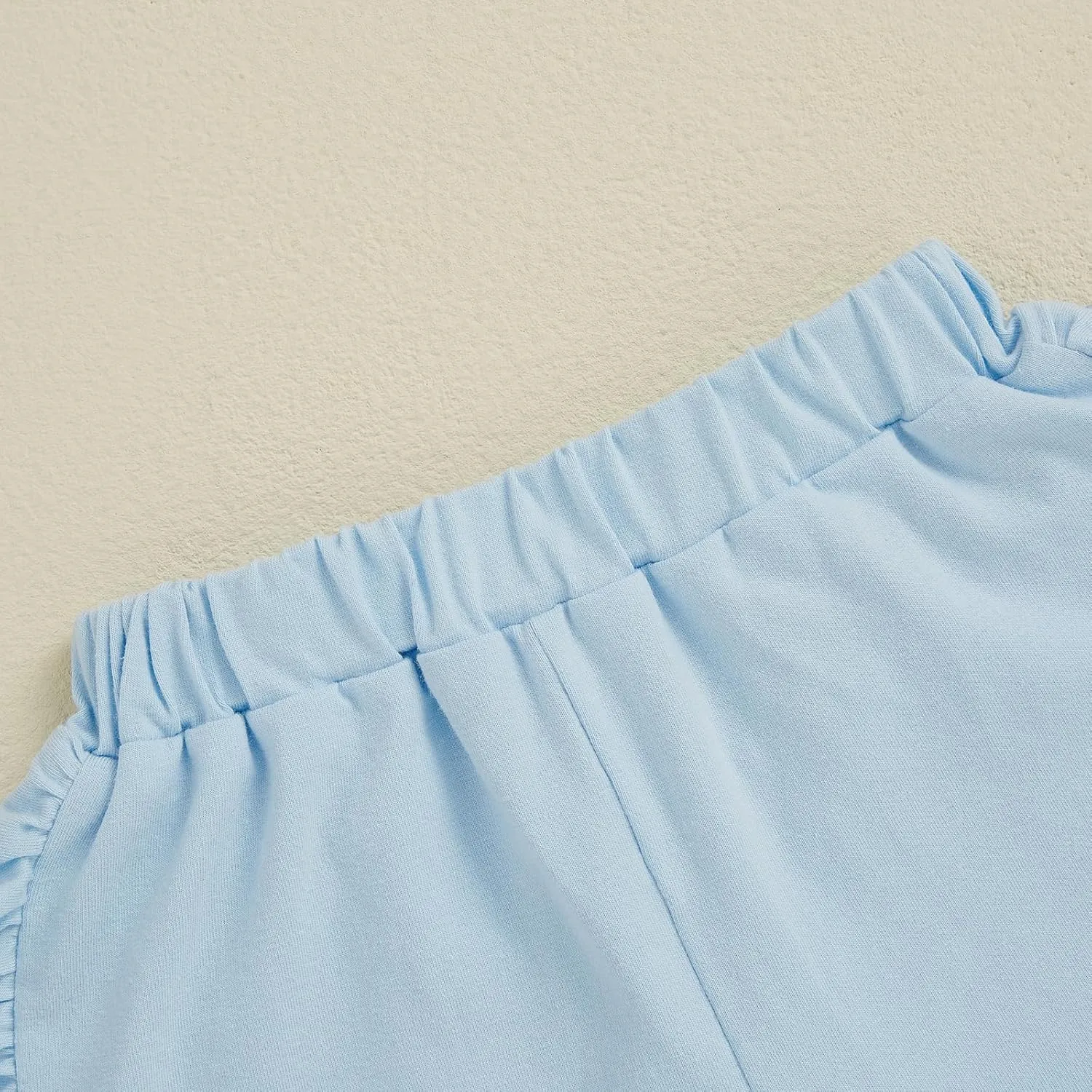 Toddler Baby Girl Shorts Solid Color Elastic Waist Ruffle Short Pants Casual Summer Bottoms