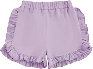 Toddler Baby Girl Shorts Solid Color Elastic Waist Ruffle Short Pants Casual Summer Bottoms