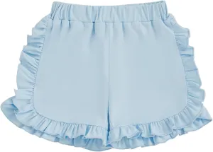 Toddler Baby Girl Shorts Solid Color Elastic Waist Ruffle Short Pants Casual Summer Bottoms
