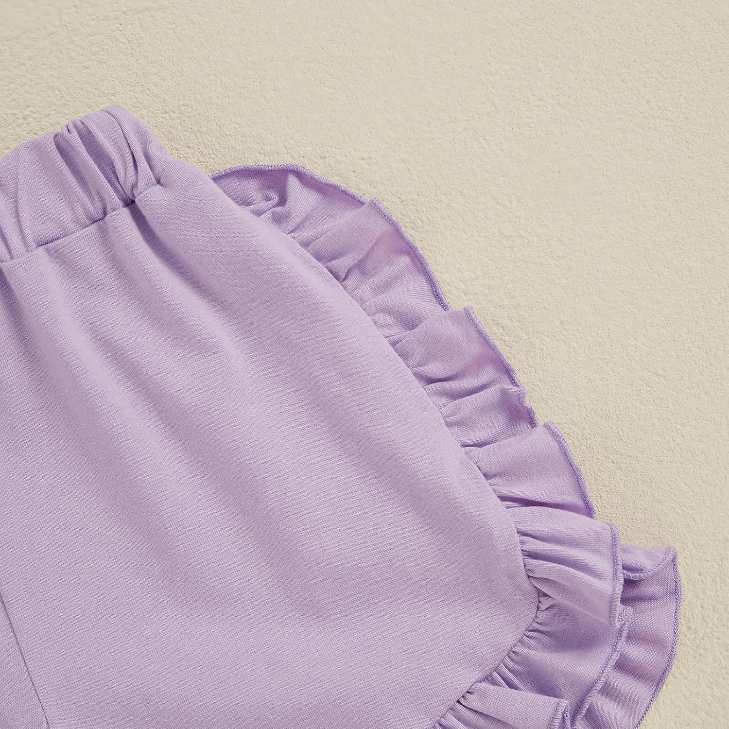 Toddler Baby Girl Shorts Solid Color Elastic Waist Ruffle Short Pants Casual Summer Bottoms