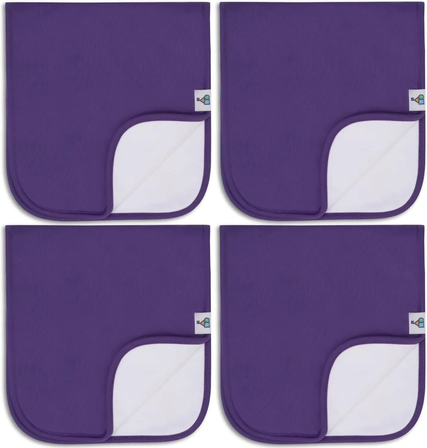 Toppy Organic Cotton Burp Cloths | Soft and Absorbent | Baby Infant Boys and Girls | Large - 21" x 10"