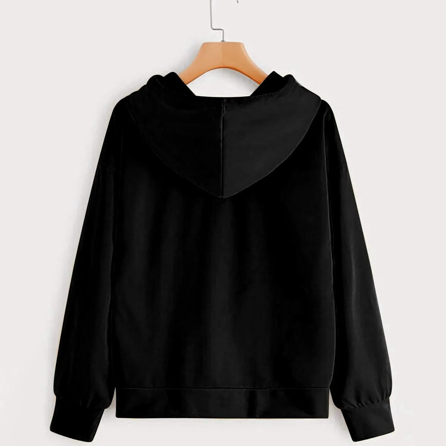 tuduoms Cute Hoodies for Women Teen Girls Paws Heartbeat Print Hoodie Sweatshirts Graphic Oversized Casual Drop Shoulder Tops