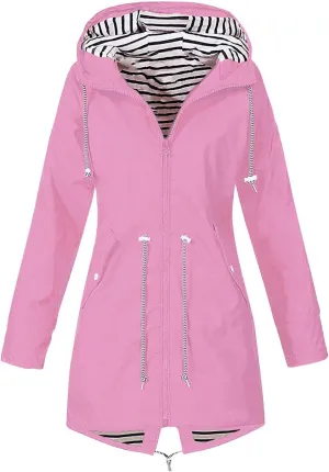 Waterproof Lightweight Jackets for Women, 2025 Cold Weather Womens Coats Breathable Fashion Windbreaker