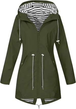 Waterproof Lightweight Jackets for Women, 2025 Cold Weather Womens Coats Breathable Fashion Windbreaker