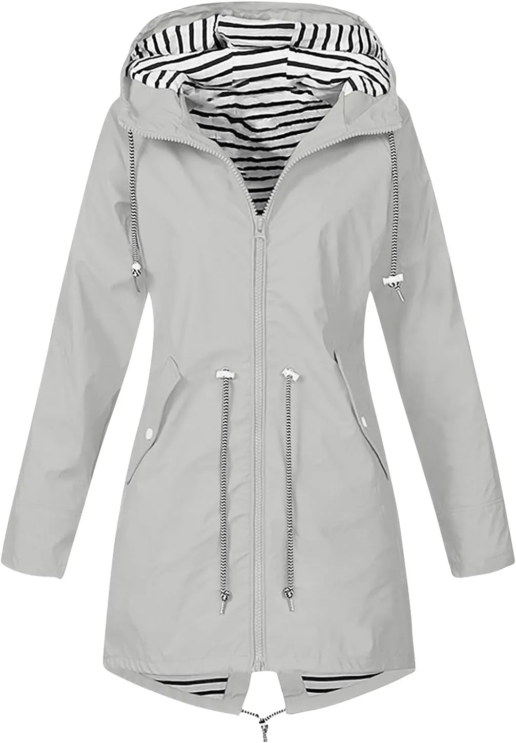 Waterproof Lightweight Jackets for Women, 2025 Cold Weather Womens Coats Breathable Fashion Windbreaker