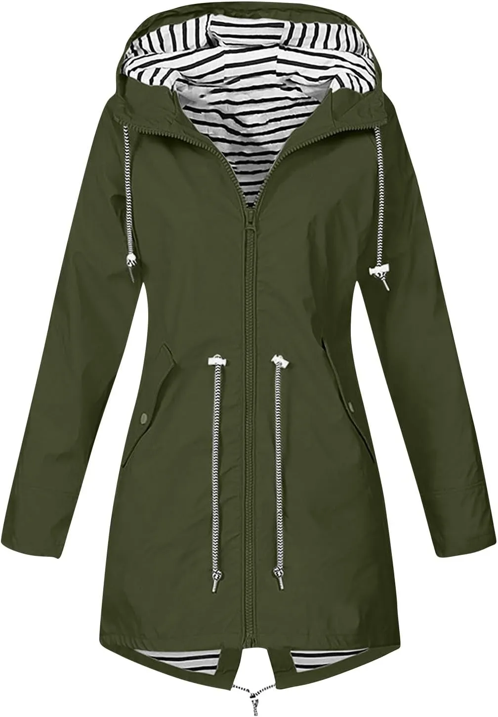 Waterproof Lightweight Jackets for Women, 2025 Cold Weather Womens Coats Breathable Fashion Windbreaker