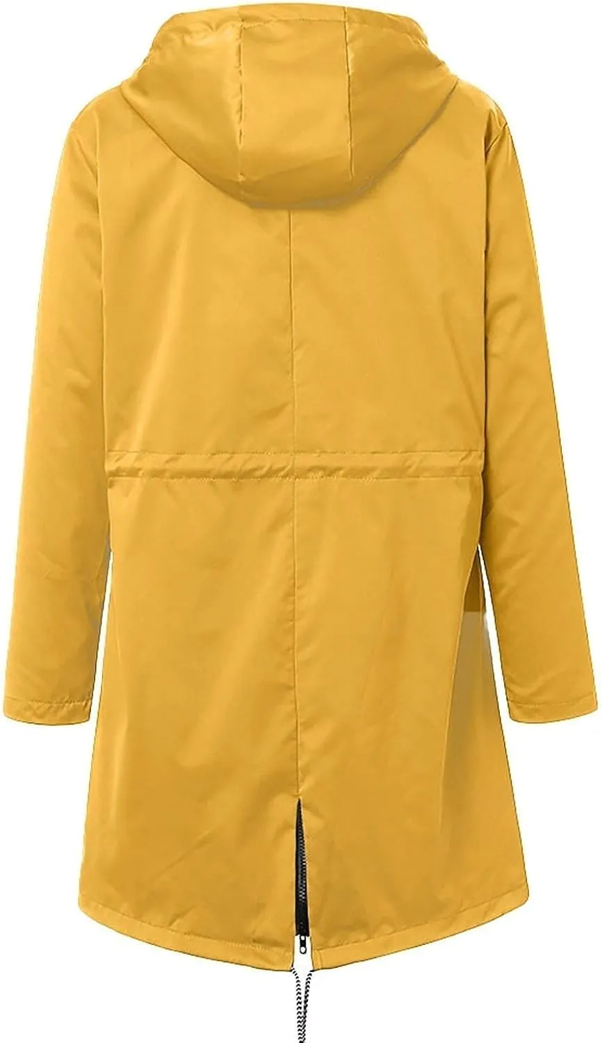 Waterproof Lightweight Jackets for Women, 2025 Cold Weather Womens Coats Breathable Fashion Windbreaker