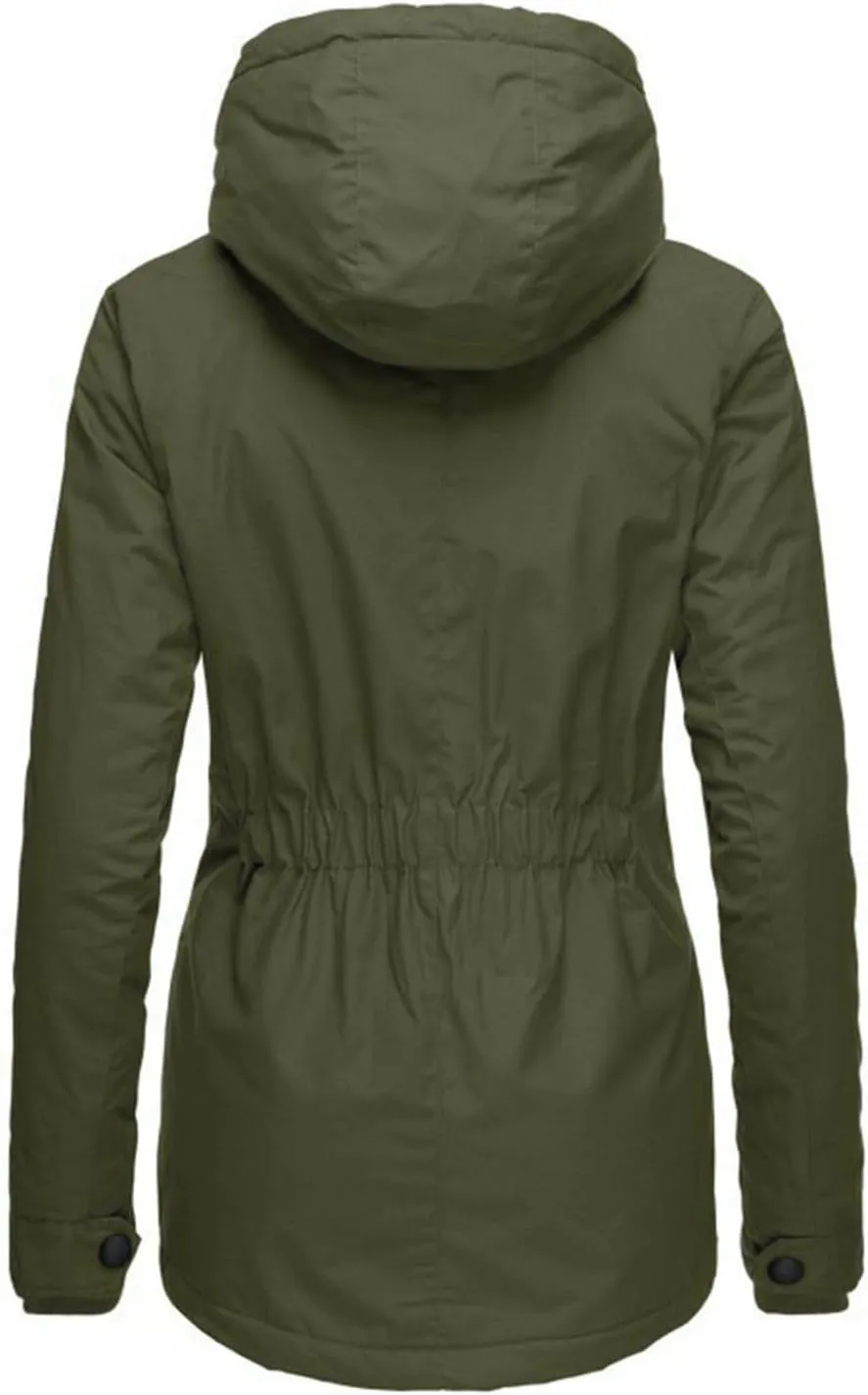 Women Jean Jacket Juniors Business Suit Women's Mid Length Down Coat Hooded Fleece Lined for Warmth & Comfort