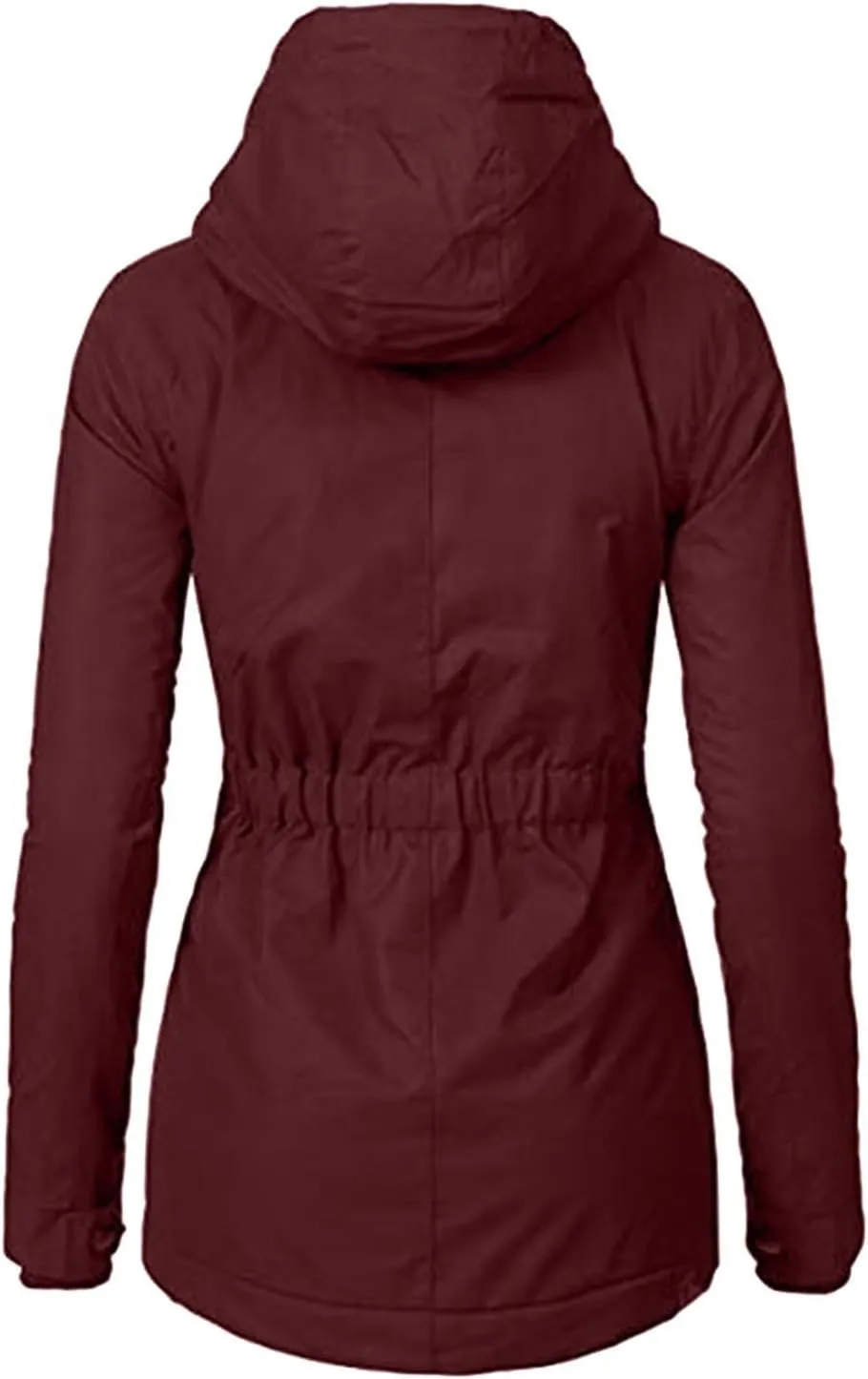 Women Jean Jacket Juniors Business Suit Women's Mid Length Down Coat Hooded Fleece Lined for Warmth & Comfort