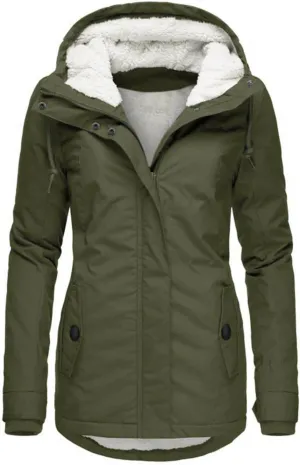 Women Jean Jacket Juniors Business Suit Women's Mid Length Down Coat Hooded Fleece Lined for Warmth & Comfort