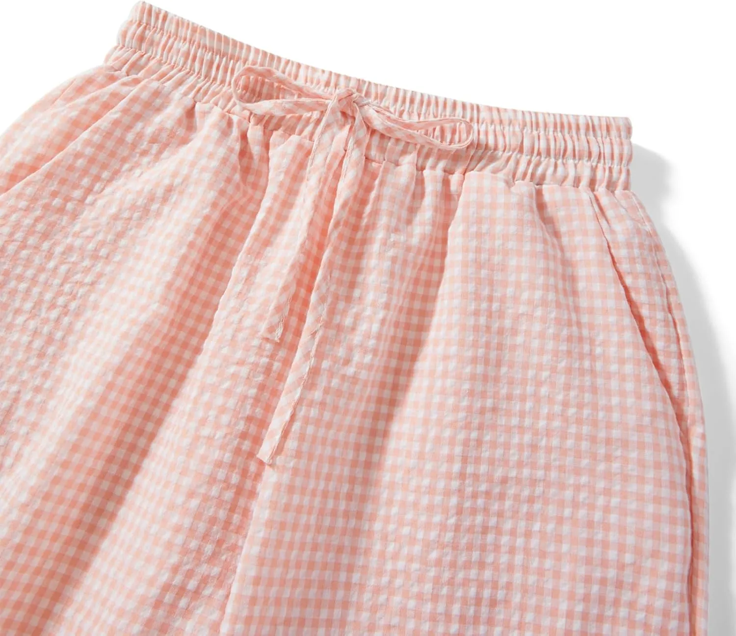 Women Striped Straight Leg Pants High Waist Wide Leg Gingham Y2k Trousers Going Out Bottoms Streetwear Pajamas Pants