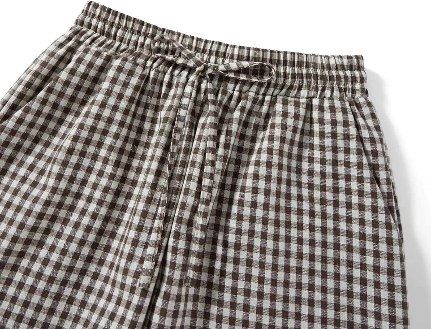 Women Striped Straight Leg Pants High Waist Wide Leg Gingham Y2k Trousers Going Out Bottoms Streetwear Pajamas Pants