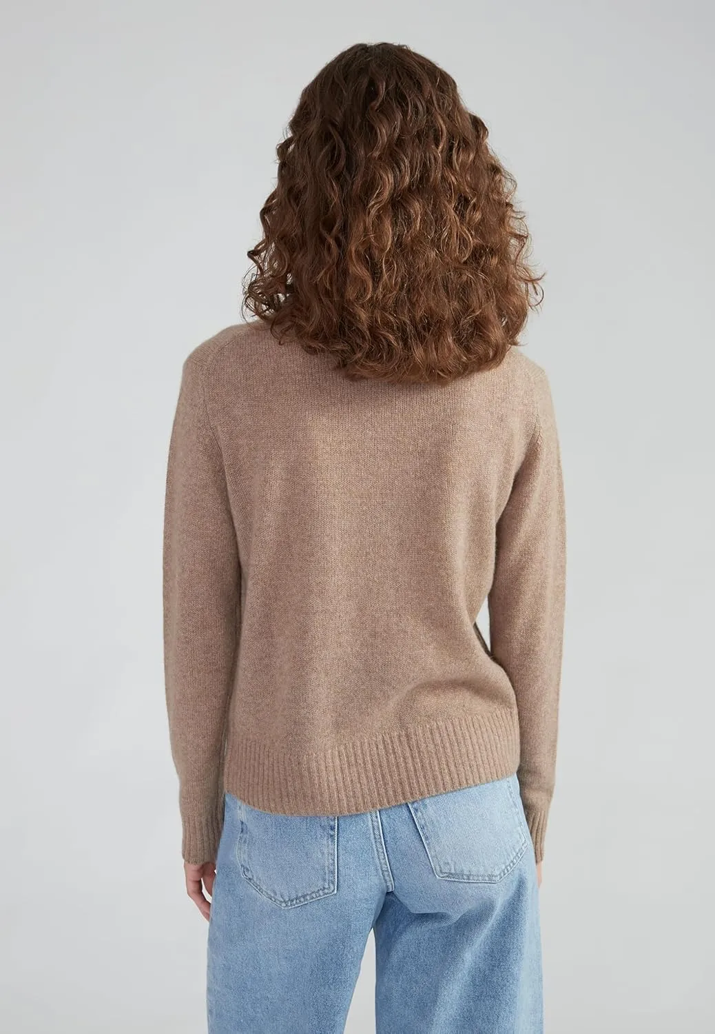 Women's 100% Cashmere Turtleneck Sweater, Regular Fit, Stylish Premium Knit Jumper for Autumn Winter