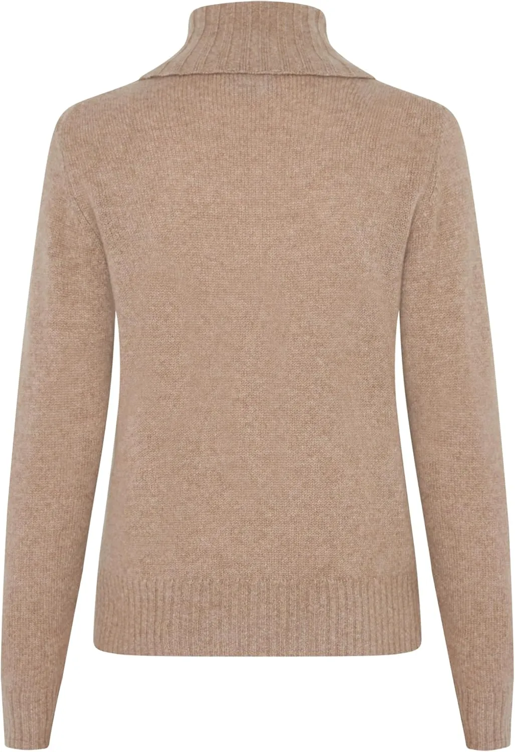 Women's 100% Cashmere Turtleneck Sweater, Regular Fit, Stylish Premium Knit Jumper for Autumn Winter