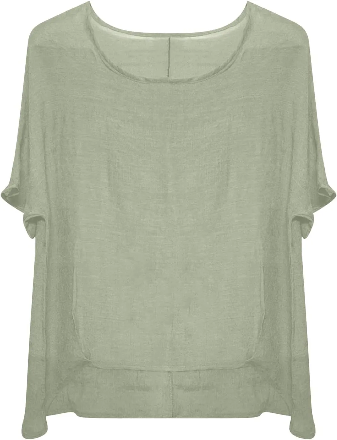 Womens Oversized Baggy Cotton Linen Shirt 2025 Spring Summer Short Sleeve Trendy Blouse Simple Solid Color Casual Top