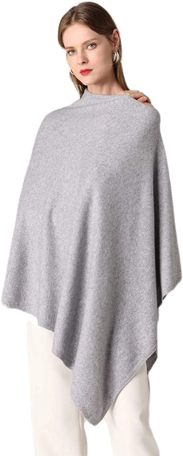 Women's Winter Warm Soft wool blend Poncho Knit cape shawls and wraps