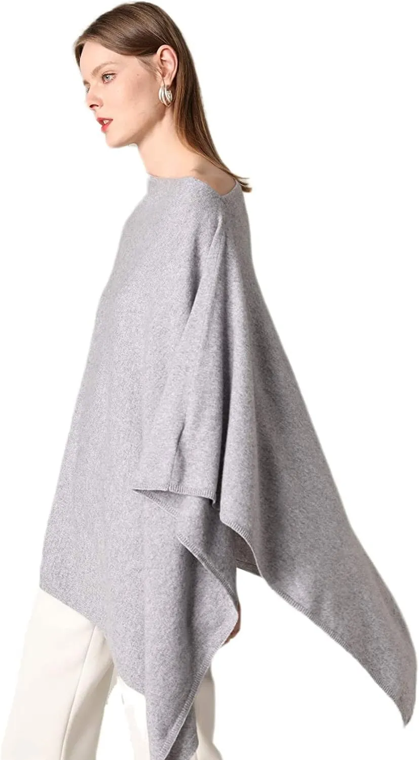 Women's Winter Warm Soft wool blend Poncho Knit cape shawls and wraps