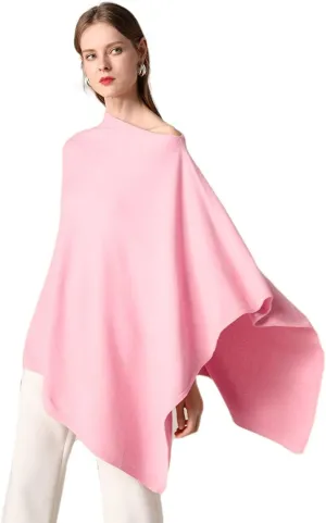 Women's Winter Warm Soft wool blend Poncho Knit cape shawls and wraps
