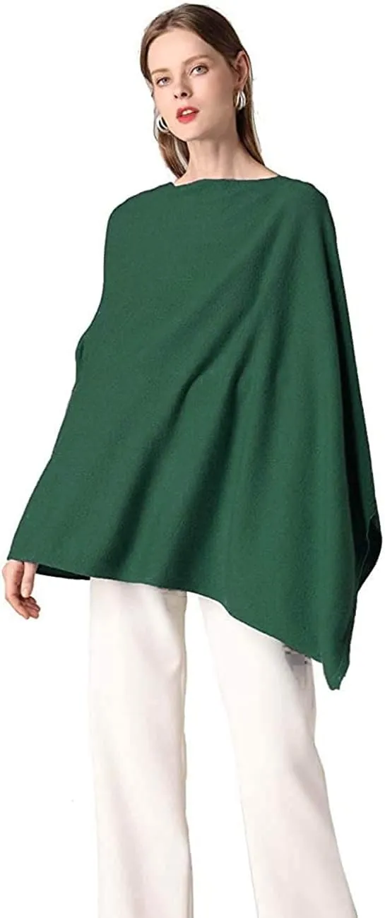 Women's Winter Warm Soft wool blend Poncho Knit cape shawls and wraps