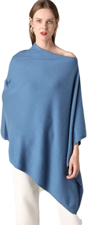 Women's Winter Warm Soft wool blend Poncho Knit cape shawls and wraps