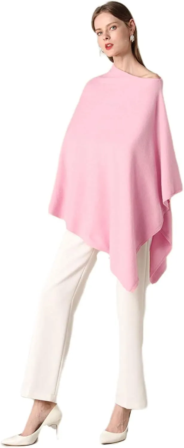 Women's Winter Warm Soft wool blend Poncho Knit cape shawls and wraps