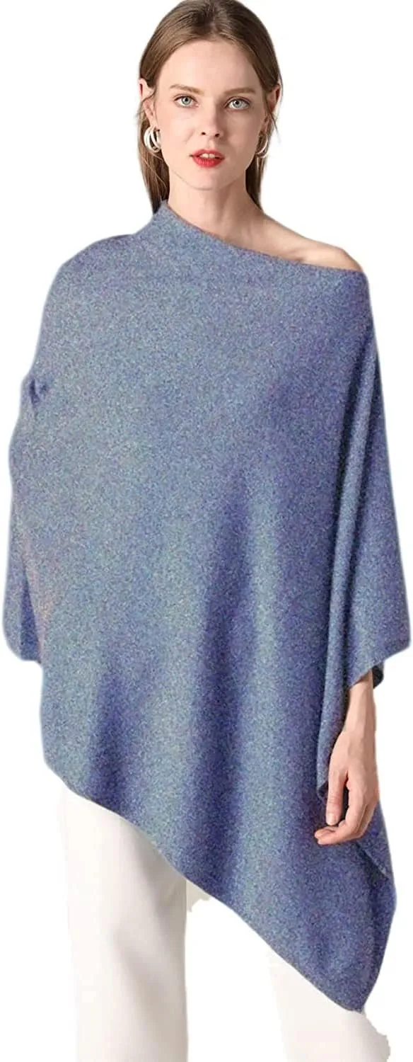 Women's Winter Warm Soft wool blend Poncho Knit cape shawls and wraps