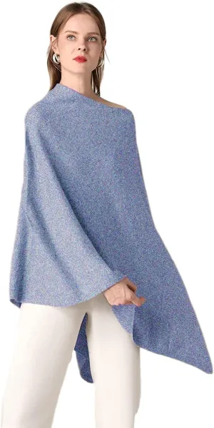 Women's Winter Warm Soft wool blend Poncho Knit cape shawls and wraps