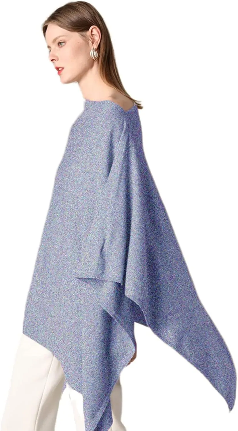 Women's Winter Warm Soft wool blend Poncho Knit cape shawls and wraps