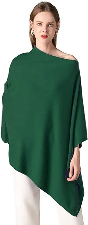 Women's Winter Warm Soft wool blend Poncho Knit cape shawls and wraps