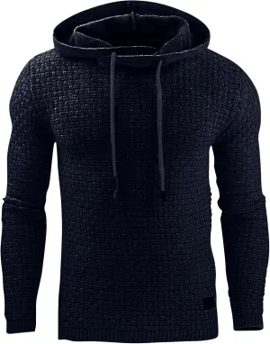 Ymosrh Men Hoodies Pullover Winter Men's Sweater Long Sleeve Hoodie Warm Color Sweatshirt Jacket Mens Fleece Hoodies