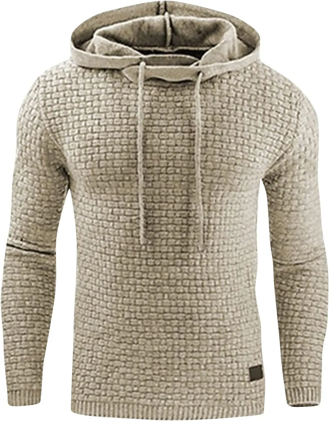 Ymosrh Men Hoodies Pullover Winter Men's Sweater Long Sleeve Hoodie Warm Color Sweatshirt Jacket Mens Fleece Hoodies