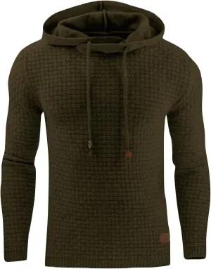 Ymosrh Men Hoodies Pullover Winter Men's Sweater Long Sleeve Hoodie Warm Color Sweatshirt Jacket Mens Fleece Hoodies