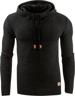 Ymosrh Men Hoodies Pullover Winter Men's Sweater Long Sleeve Hoodie Warm Color Sweatshirt Jacket Mens Fleece Hoodies