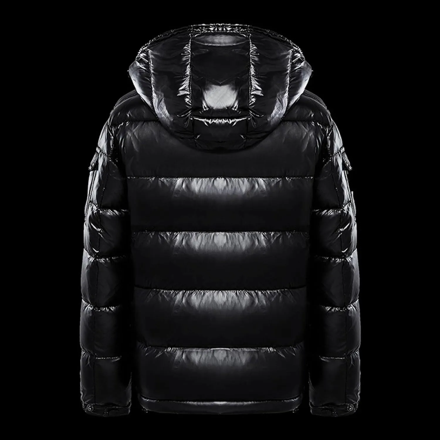 Zeiyignr Mens Shiny Down Coat Removable Hood Winter Thicken Warmth Puffer Jacket Windproof Padded Quilted Coats Outerwear